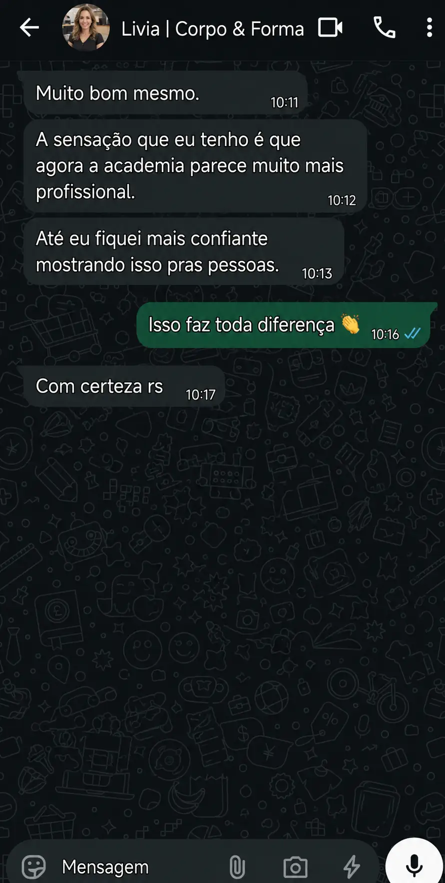 Depoimento Livia — Corpo & Forma
